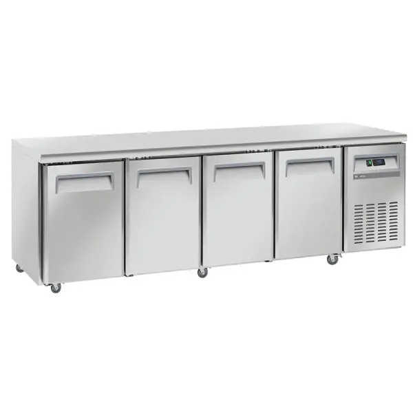 Koeltafel, geventileerd, 4 deuren GN 1/1, op wielen, 2 met remmen - Main Image