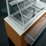 Kuipelement en gesloten uitstalvitrine 3 niveau's, gekoeld, geventileerd, 3x GN 1/1 (zonder waterdicht eenheid) - Image 2