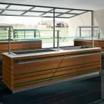 Kuipelement en gesloten uitstalvitrine 3 niveau's, gekoeld, geventileerd, 5x GN 1/1 (zonder waterdicht eenheid) - Image 3