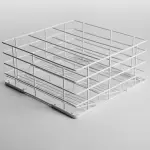 Mand voor glazen Ø85 mm, 400x400 mm Rilsan - Main Image