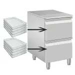 Meubel voor deegbollen, 2 neutrale laden (8x bakken 600x400) - Image 2