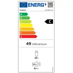 Mini-bar volle deur 48,5 liter - ZWART - Image 2