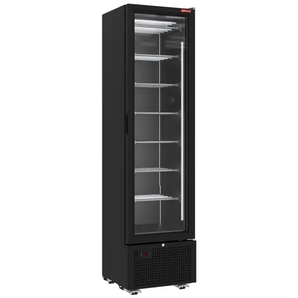 Negatieve gekoelde vitrine 221 liter - 7 vaste niveaus - ZWART - Main Image