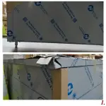 Neutraal werktafelkast met schuifdeuren - Image 2