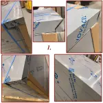 Neutraal werktafelkast met schuifdeuren - Image 2