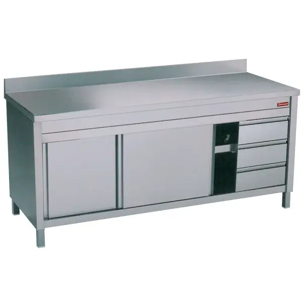 Neutrale werktafelkast met rechts 3 laden - Main Image