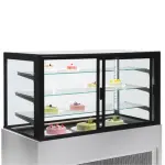 Panoramische gekoelde uitstaltoonbank, geventileerd, 4 niveaus, zonder reserve - GRIJS - Image 2