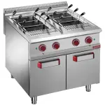 Pastakoker op gas, 2 kuipen, 2x 40 liter, op gesloten kast (zonder manden) - Main Image