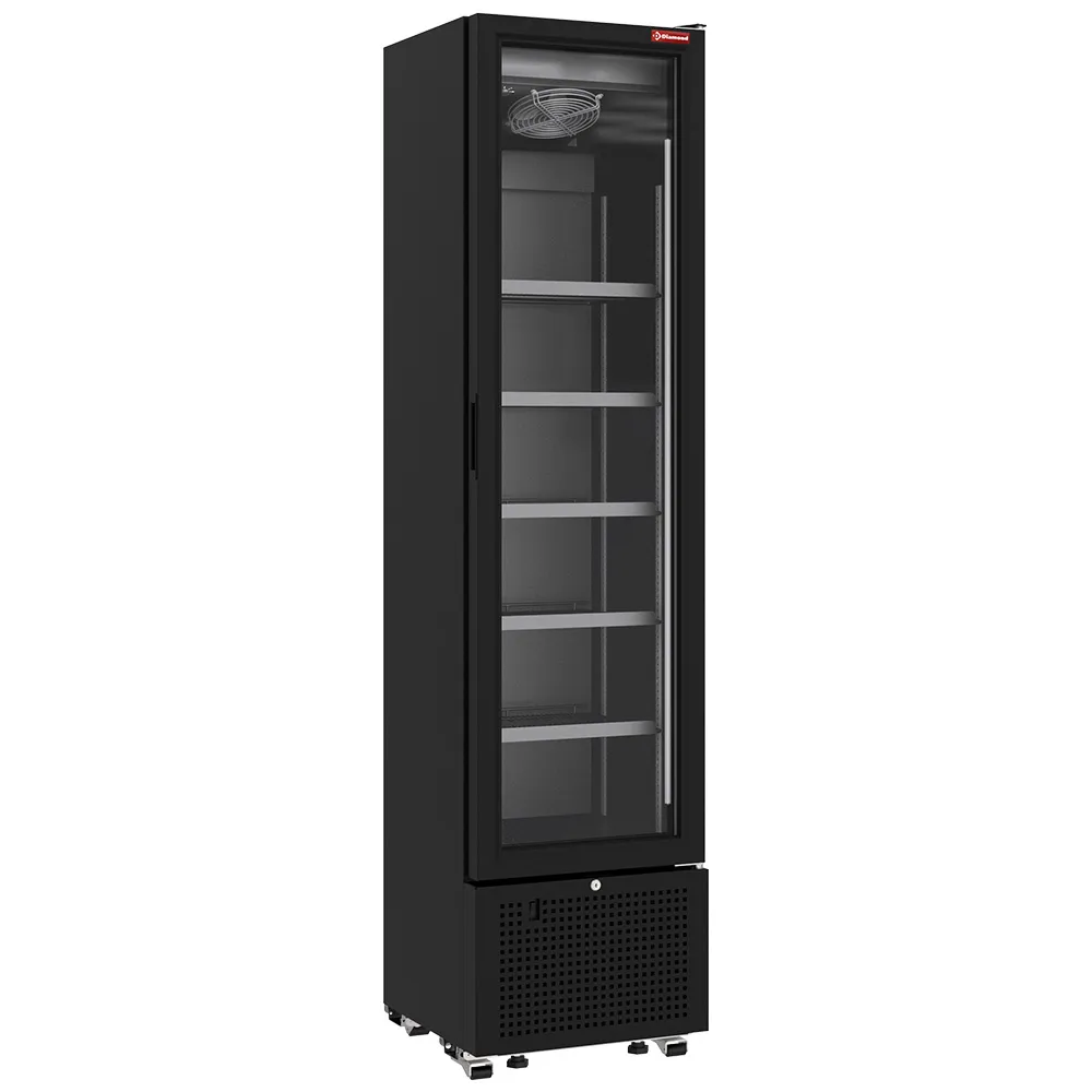 Positieve gekoelde vitrine 221 liter ZWART - Main Image