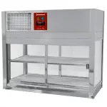 Positieve uitstalvitrine, 4 glazen zijden, 2 schuifdeuren - Main Image