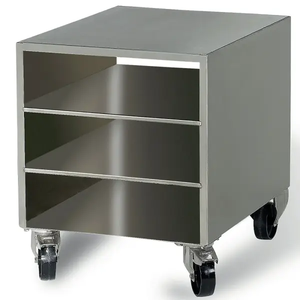 R.V.S. steun kast voor vacuummachine, op wielen, verwijderbaar - Main Image