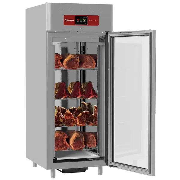 Rijpingskast dry aging voor vlees 850 liter geventileerd, 1 glazen deur 20x GN 2/1 - Main Image