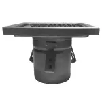 Roestvrij stalen vloerafvoergoot 300x300, zijdelingse uitgang - Image 2