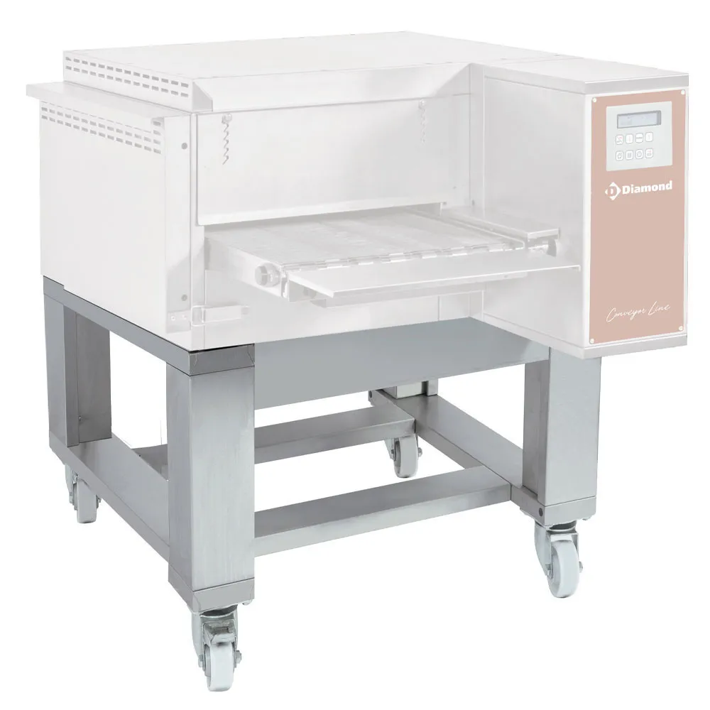 roestvrijstalen voet op wielen (met remmen) voor FTEV40/58-N - Main Image