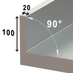 RVS spoeltafel ECO met 1 kuip en 1 links druipvlak, zonder onderblad - Image 2