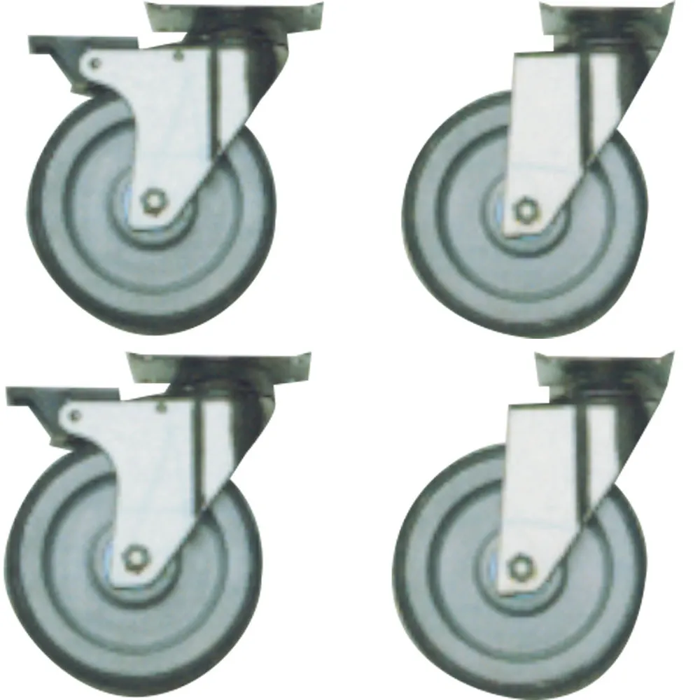 Set 4 wielen, 2 met rem - Main Image