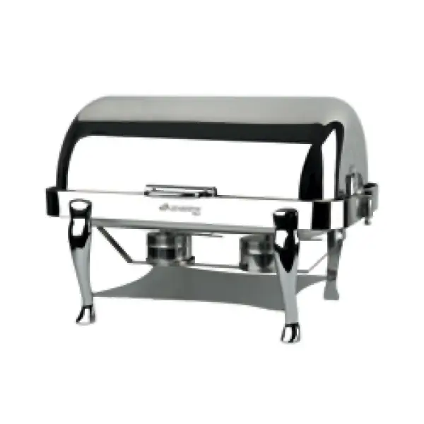 Set van twee verwarmde soepterrines in bain-marie, compleet met verstelbare elektrische plaat. - Main Image