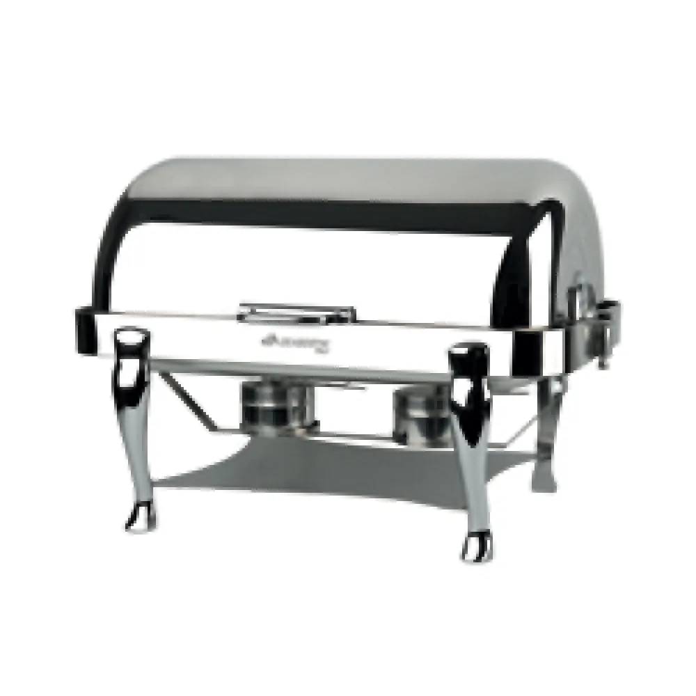 Set van twee verwarmde soepterrines in bain-marie, compleet met verstelbare elektrische plaat. - Main Image