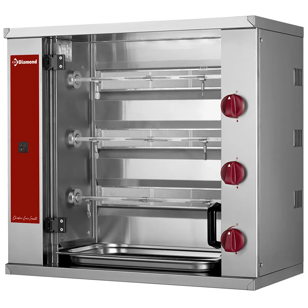 SMALL Kippenspit gas, 3 spitten (9 kippen) - Main Image