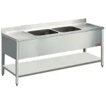 Spoeltafel 2 kuipen, 2 druipv+on - Main Image