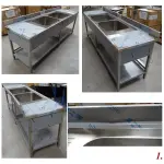 Spoeltafel met 2 kuipen en 2 druipvlakken - Image 3