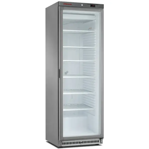 Statische diepvrieskast, glazen deur, 400 liter. R.V.S. - Main Image