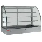 Topelement en gesloten uitstalvitrine 3 niveau's, gekoeld, geventileerd, 5x GN 1/1 (zonder waterdicht eenheid) - Main Image