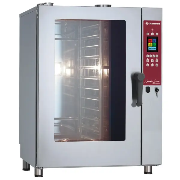 TOUCH SCREEN gas oven stoom-convectie, 11x GN 1/1 - AUTO-CLEANING - Main Image