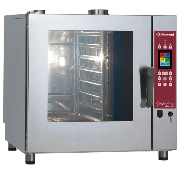 TOUCH SCREEN oven gas stoom/convectieoven, 7x GN 1/1 - AUTO-CLEANING - Main Image