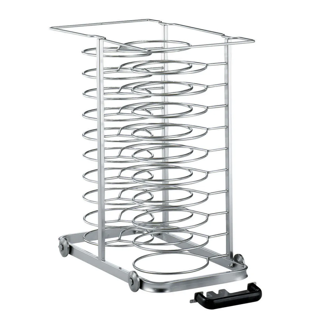 Uittrekbare lader met wielen, voor 30 borden (ø 300 mm) voor oven 10x GN 1/1 (ruimte 65 mm) - Main Image