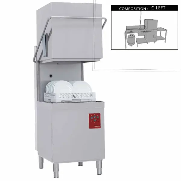 Vaatwasser met kap compleet, samengesteld uit : - Main Image