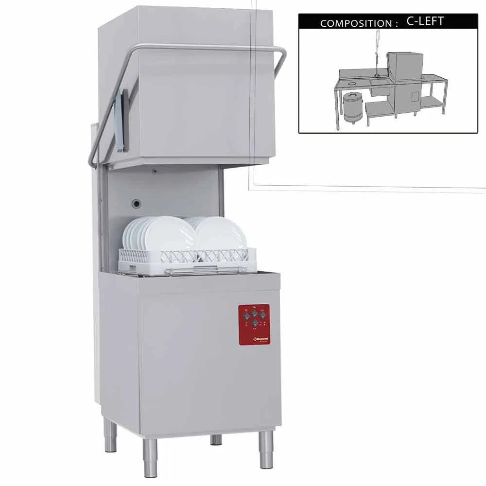 Vaatwasser met kap compleet, samengesteld uit : - Main Image