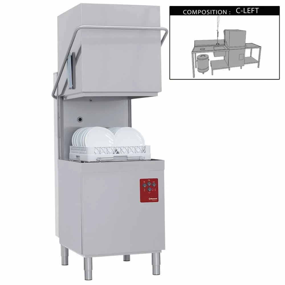 Vaatwasser met kap compleet, samengesteld uit : - Main Image