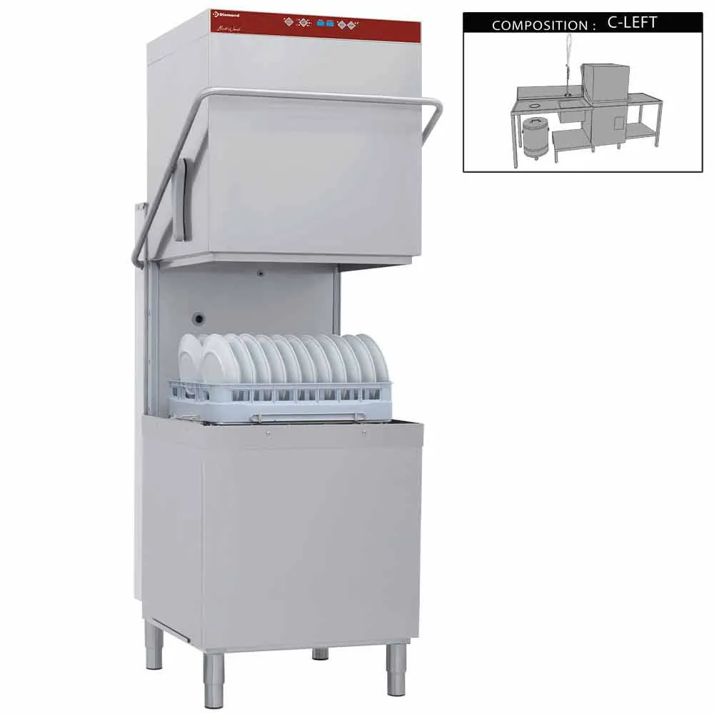 Vaatwasser met kap compleet, samengesteld uit : - Main Image