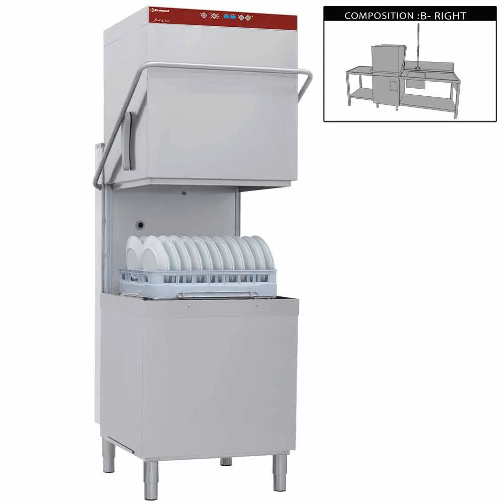 Vaatwasser met kap compleet, samengesteld uit : - Main Image