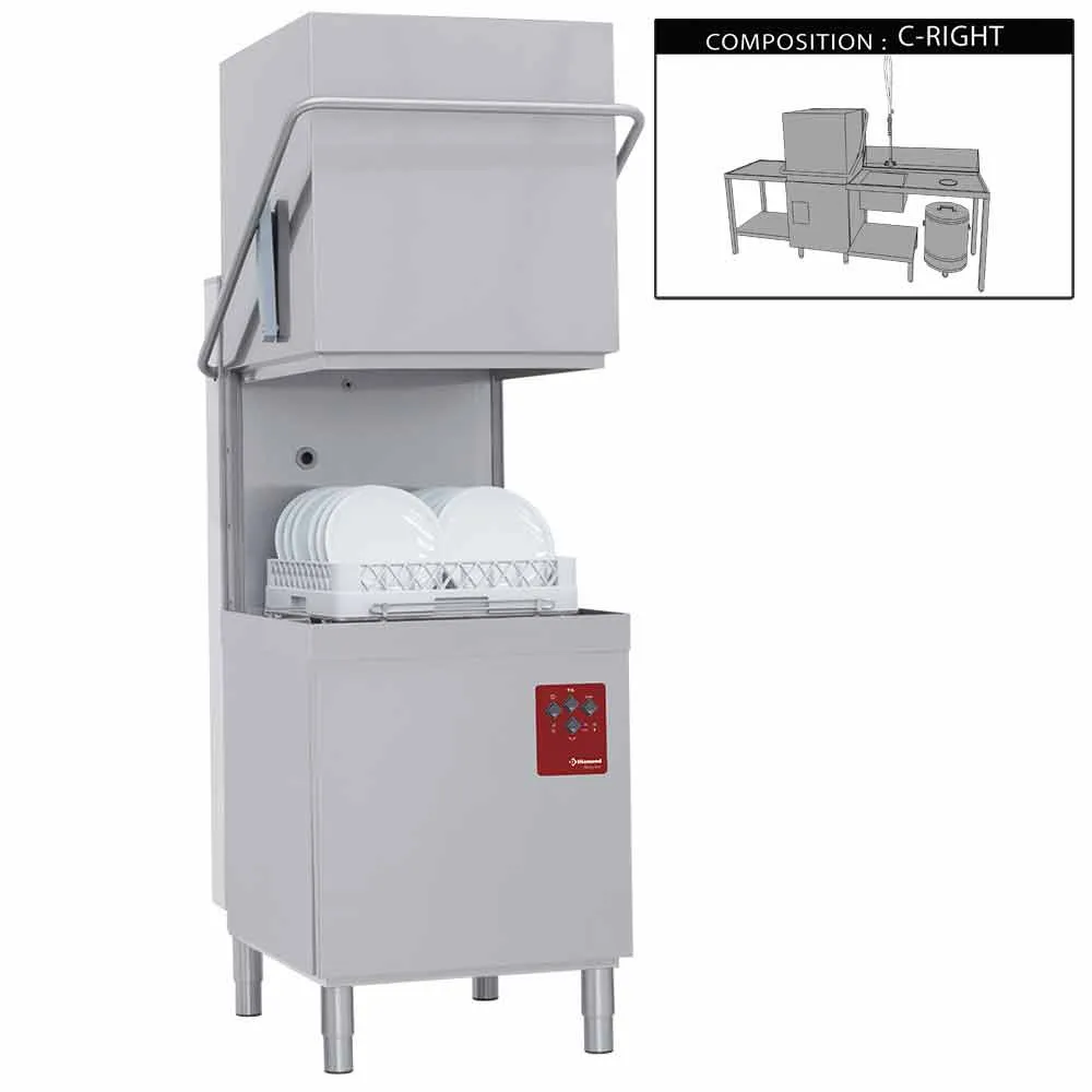 Vaatwasser met kap compleet, samengesteld uit : - Main Image