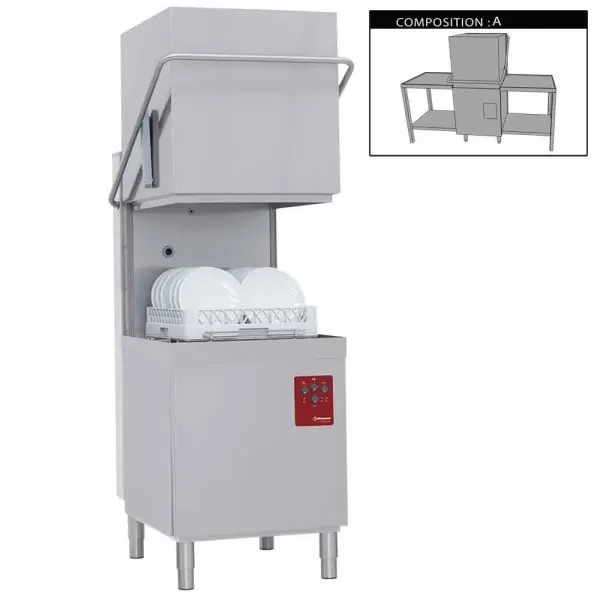 Vaatwasser met kap compleet, samengesteld uit : - Main Image