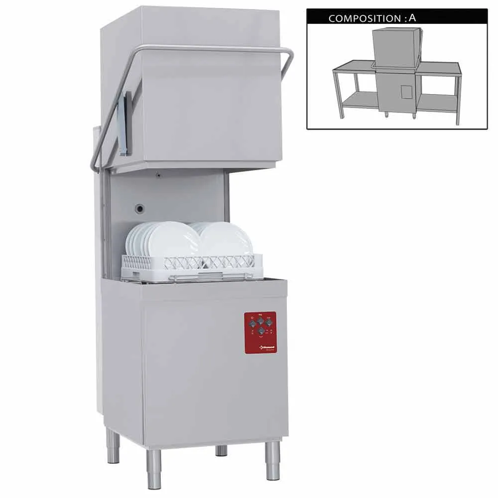 Vaatwasser met kap compleet, samengesteld uit : - Main Image