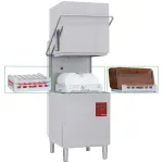 Vaatwasser met kap, mand 500x500 mm, Doorlopende ontharder + damp condensor-recuperator - Image 4