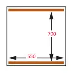 Vaccum machine, dubbele kamer 550x700xh235 mm. - 100 m3/u - Image 3