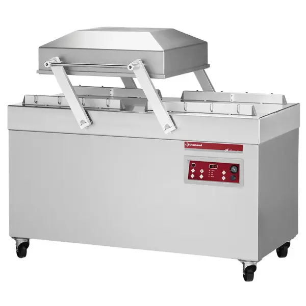 Vaccum machine, dubbele kamer 620x500xh240 mm. - 100 m3/u - Main Image