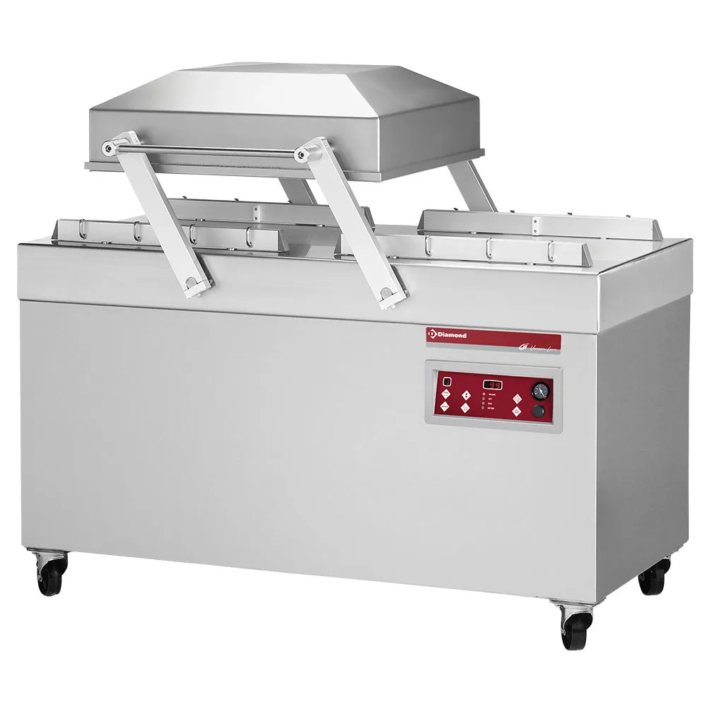 Vaccum machine, dubbele kamer 620x500xh240 mm. - 100 m3/u - Main Image