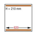 Vaccum machine, dubbele kamer 620x750xh210 mm. - Image 2