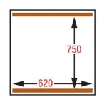 Vaccum machine, dubbele kamer 620x750xh210 mm. - Image 3