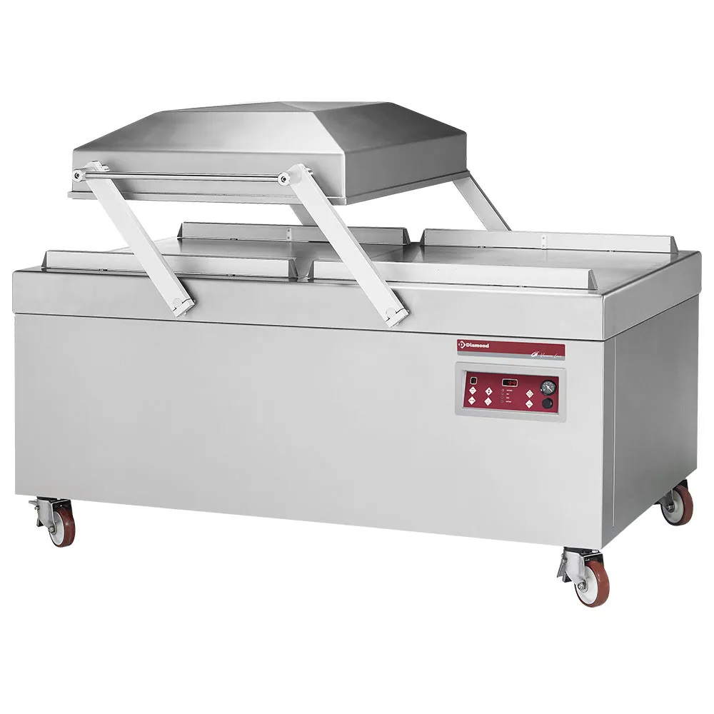 Vaccum machine, dubbele kamer 840x830xh250 mm. - 250 m3/u - Main Image