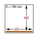 Vaccummachine, kamer 420x460xh180 mm - 21 m3/h LCD - Image 2