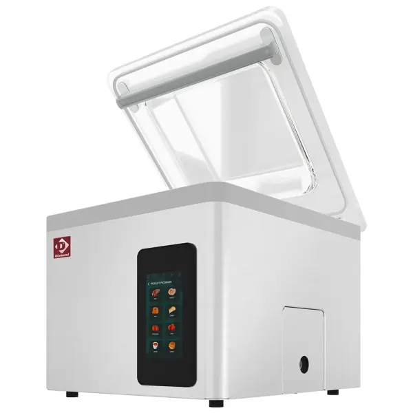 Vacuümmachine, roestvrijstalen kuip 370x420xh180 mm. 21 m3/u TOUCH-scherm - Main Image