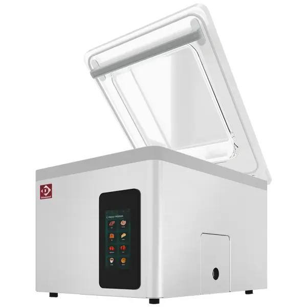 Vacuümmachine, roestvrijstalen kuip 460x420xh180 mm. 21 m3/u TOUCH-scherm - Main Image