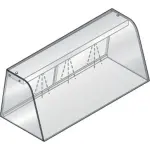 Vitrine met verlichtingselement (LED) gesloten, met schuifdeuren - Main Image