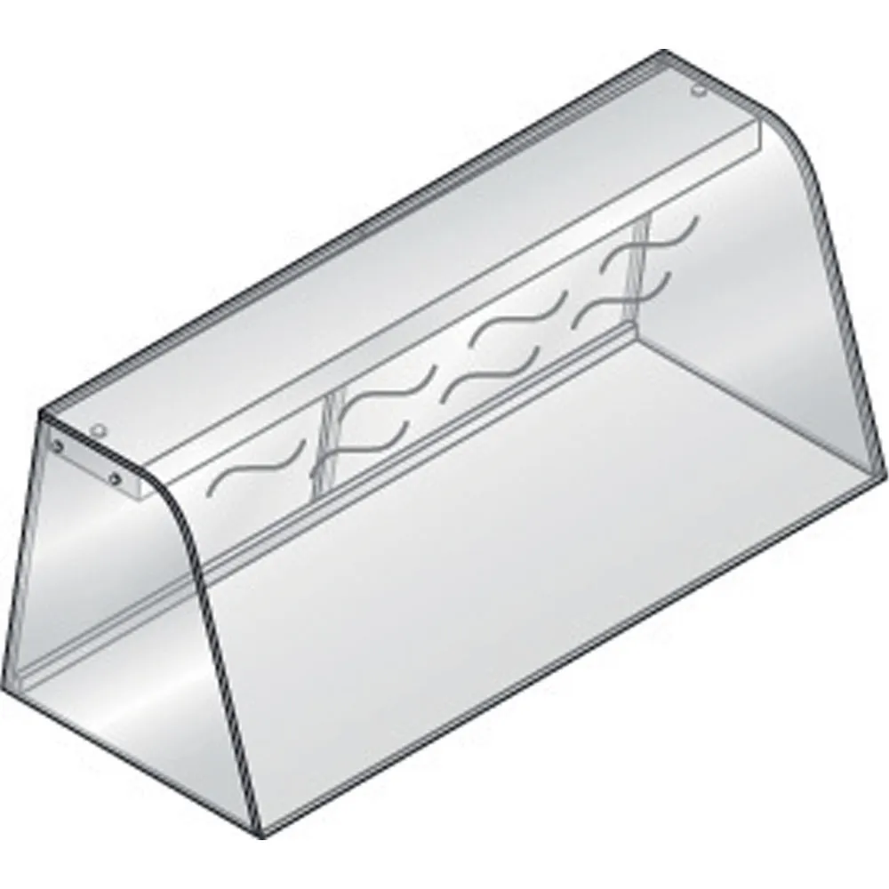 Vitrine met verlichtingselement (met weerstand) gesloten, met schuifdeuren - Main Image